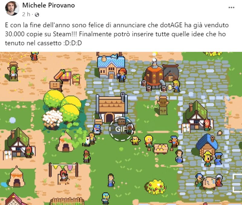 Il messaggio di annuncio