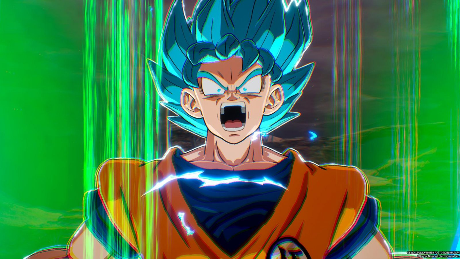 Goku in forma Super Saiyan Blu