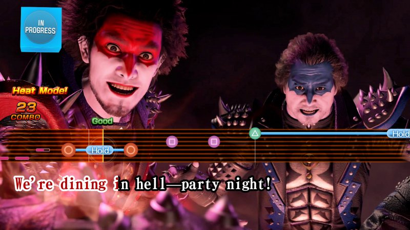 Non sarebbe Like a Dragon senza il karaoke. Peccato che il doppiatore inglese di Kiryu sia veramente negato nel cantare Non sarebbe Like a Dragon senza il karaoke. Peccato che il doppiatore inglese di Kiryu sia veramente negato nel cantare