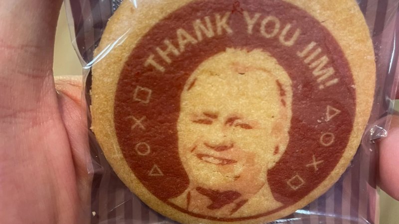 Il biscotto commemorativo di Jim Ryan