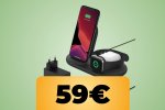 Caricabatteria wireless 3 in 1 per iPhone, Apple Watch e AirPods in sconto su Amazon - Notizia