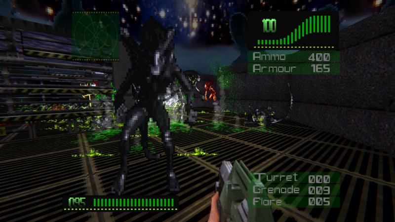 Alies: Eradication TC è stata forse la prima conversione totale di DOOM a raggiungere una diffusa fama all'interno della comunità dei modder del videogioco di id Software Alies: Eradication TC è stata forse la prima conversione totale di DOOM a raggiungere una diffusa fama all'interno della comunità dei modder del videogioco di id Software