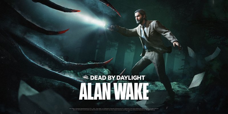 La copertina della collaborazione tra Alan Wake e Dead by Daylight