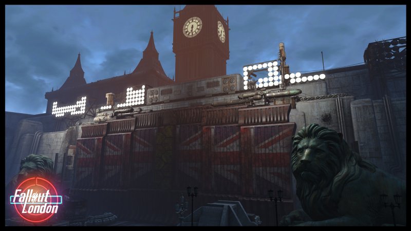 Big Ben in the background in Fallout London makes it clear what the setting is