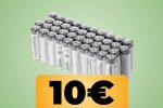 40 Batterie industriali alcaline AA di Amazon Basics in sconto su Amazon - Notizia