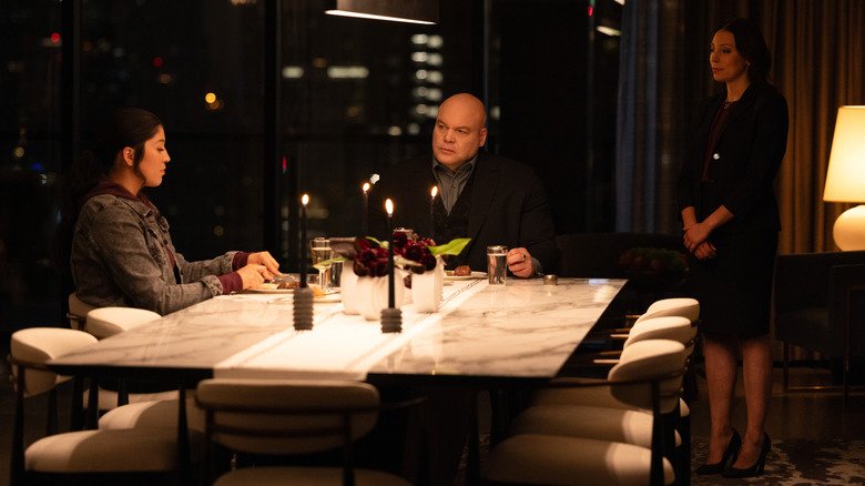 A cena col Kingpin di Vincent D'Onofrio