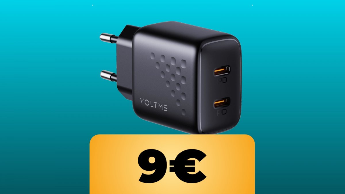 Caricatore USB C 20 W VOLTME in Offerta Lampo e con sconto extra tramite  coupon su  