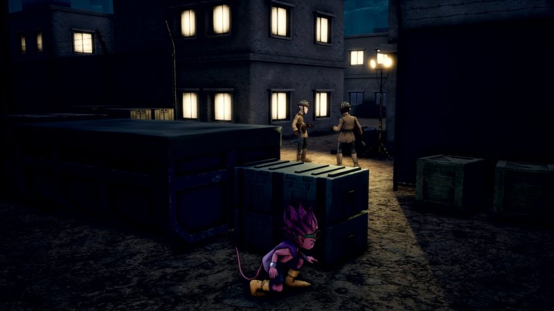 Sand Land è curiosamente ricco di missioni stealth, nonostante le meccaniche di questo tipo siano a dir poco rozze. Si completano con discreta facilità, se non altro Sand Land è curiosamente ricco di missioni stealth, nonostante le meccaniche di questo tipo siano a dir poco rozze. Si completano con discreta facilità, se non altro