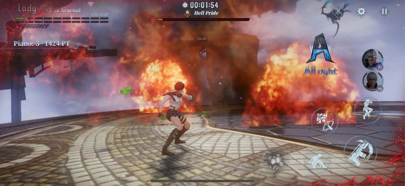 Lady fa esplodere il mondo in Devil May Cry: Peak of Combat Lady fa esplodere il mondo in Devil May Cry: Peak of Combat