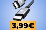 Il cavo da USB-C a USB-C da 60 W è ora in forte sconto su Amazon Italia col coupon - Notizia