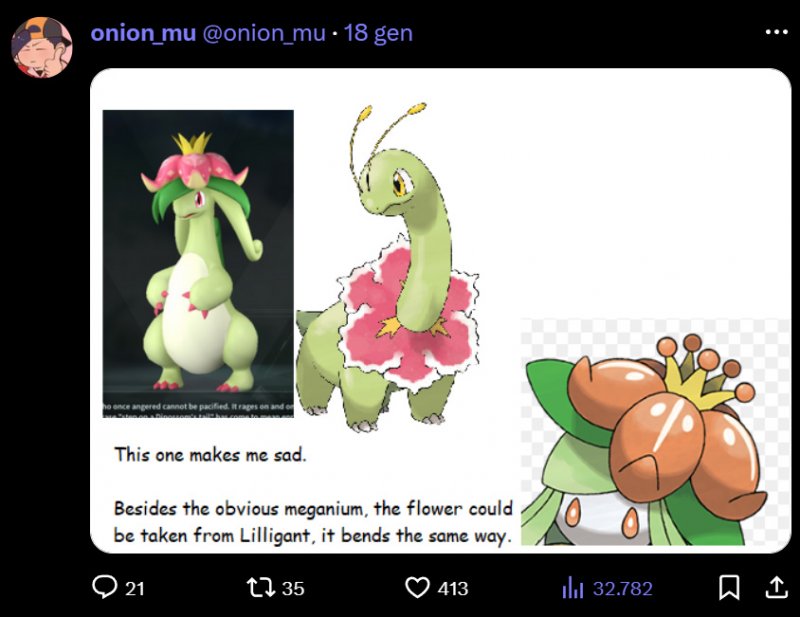 Esempi di elementi copiati dai Pokémon