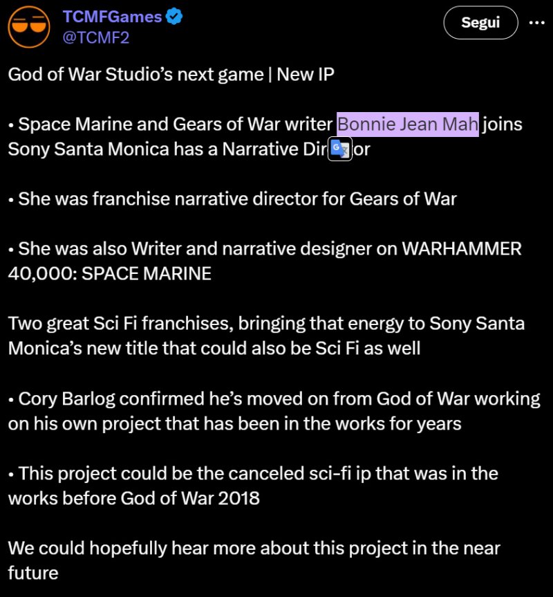Ancora niente di certo sul nuovo gioco di Santa Monica Ancora niente di certo sul nuovo gioco di Santa Monica