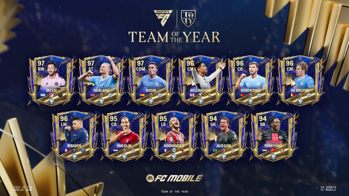 Ea Sports Fc Mobile Team Of The Year Is Now Available With The Best