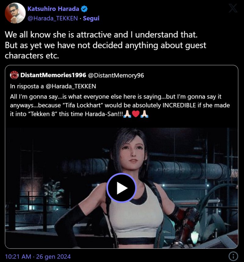 Il post di Harada Il post di Harada