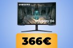 Samsung Monitor Gaming Odyssey G6 curvo in sconto a pochi euro dal minimo storico su Amazon - Notizia