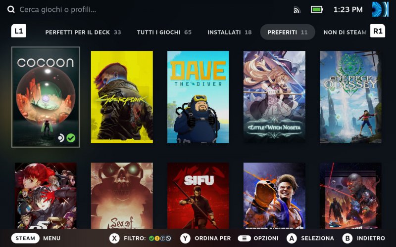 L'interfaccia di SteamOS è perfetta per navigare all'interno della libreria di giochi Steam o personalizzare i consumi del dispositivo. Decisamente meno se volete accedere ad altri client e software non presenti nel negozio di Valve L'interfaccia di SteamOS è perfetta per navigare all'interno della libreria di giochi Steam o personalizzare i consumi del dispositivo. Decisamente meno se volete accedere ad altri client e software non presenti nel negozio di Valve