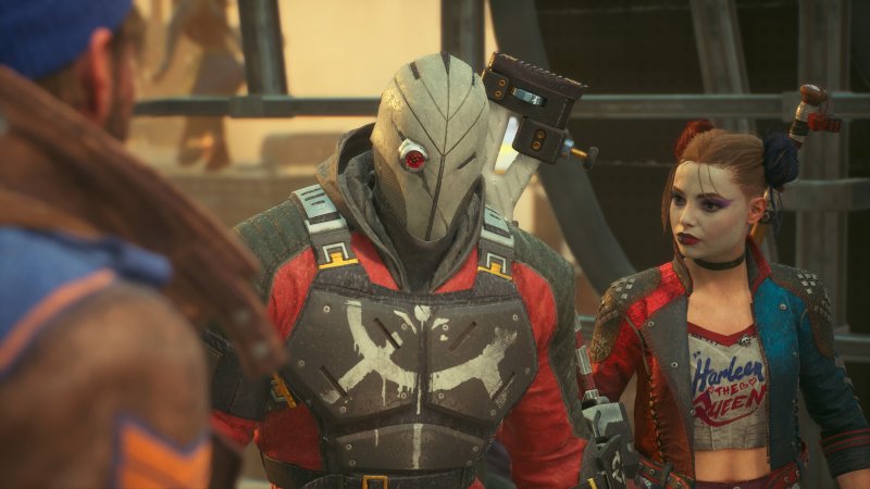 Captain Boomerang, Deadshot e Harley Quinn in Suicide Squad: Kill the Justice League