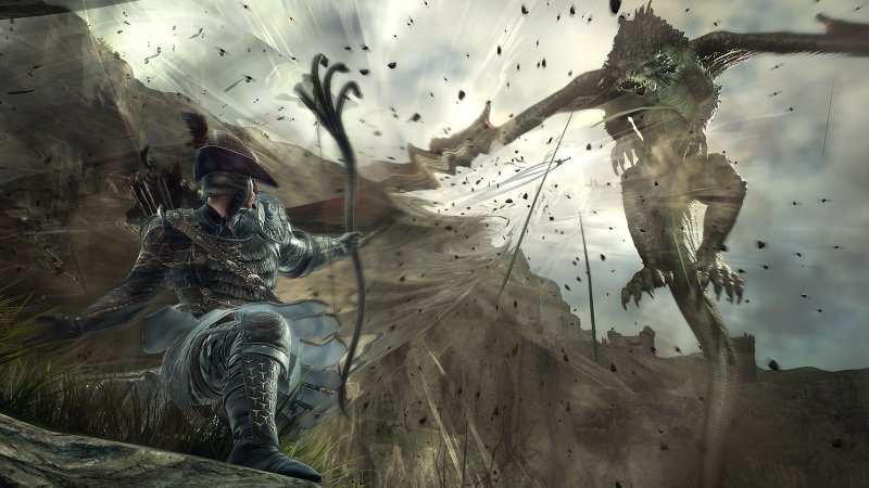 A spectacular battle in Dragon's Dogma 2