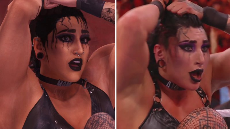La tecnologia Slingshot nello Showcase di WWE 2K24 vedrà ancora il passaggio fluido dai filmati reali alle sequenze di gioco La tecnologia Slingshot nello Showcase di WWE 2K24 vedrà ancora il passaggio fluido dai filmati reali alle sequenze di gioco