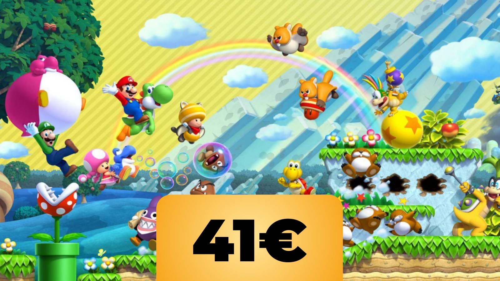 New Super Mario Bros. U Deluxe per Nintendo Switch al prezzo più basso su Amazon Italia