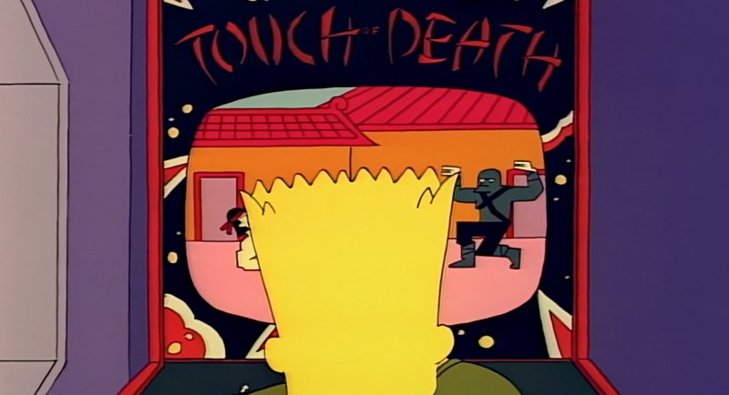 Bart si concede un momento di relax con Touch of Death