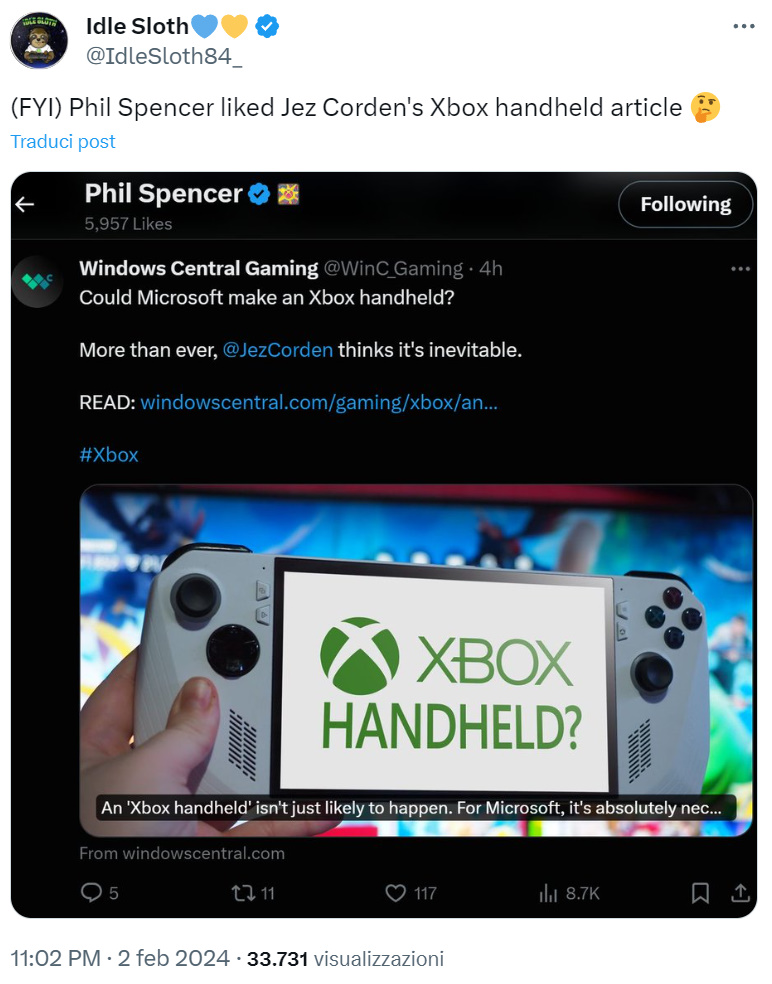 Per Jez Corden una console portatile Xbox potrebbe non essere così  improbabile