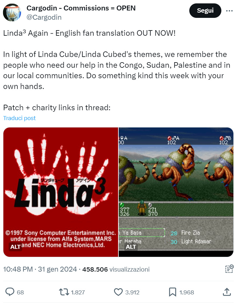 È sempre bello quando i giochi vengono tradotti