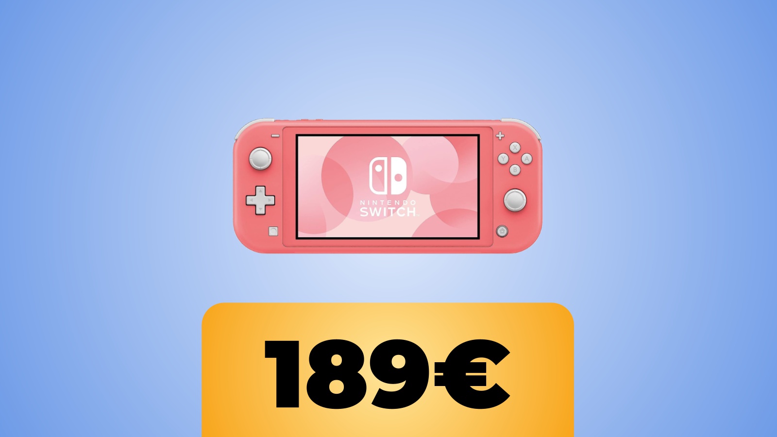 Nintendo Switch Lite di colore Corallo in sconto su Amazon Italia
