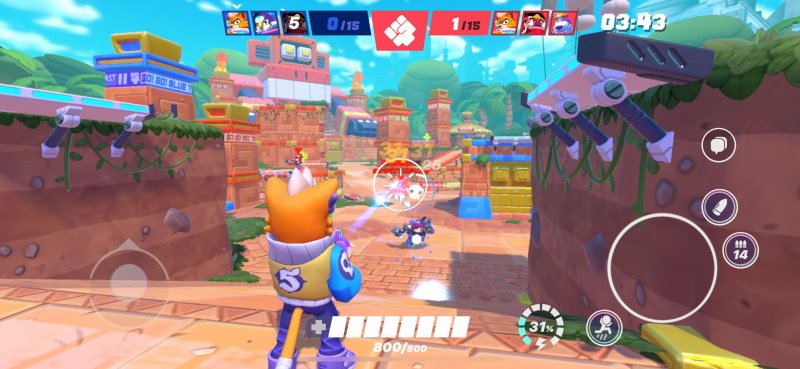 Uno scontro a fuoco dalla distanza in BEAST: Bio Exo Arena Suit Team Uno scontro a fuoco dalla distanza in BEAST: Bio Exo Arena Suit Team