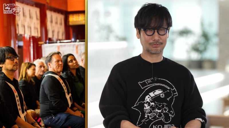 Hideo Kojima en el momento vídeo en el que habla del concierto con Phil Spencer