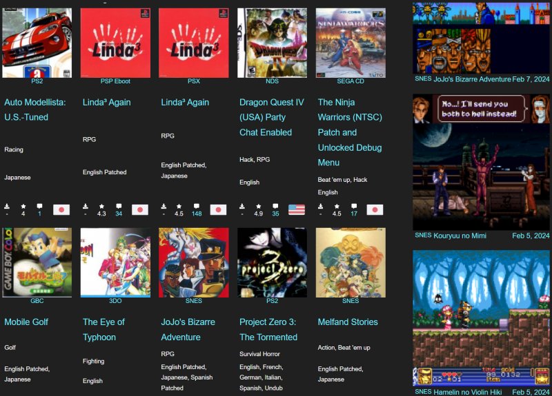 CDRomance era il punto di riferimento per gli hack e le traduzioni dei vecchi giochi