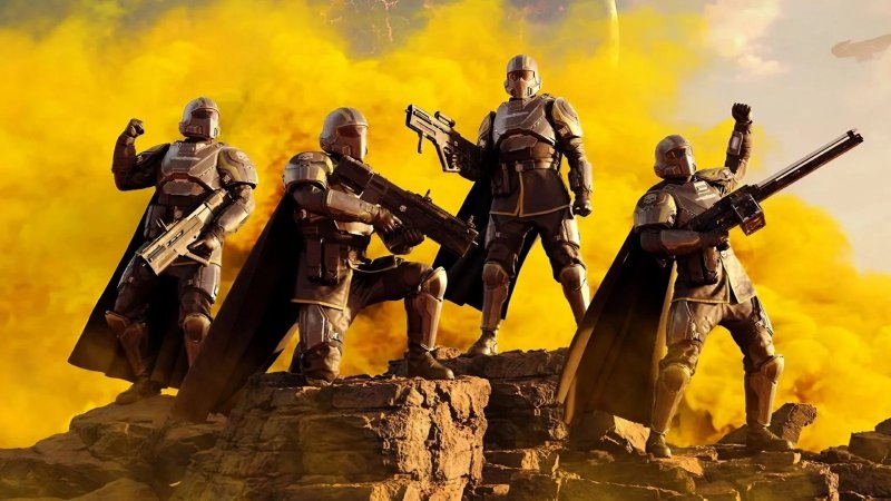 Una squadra di Helldiver vittoriosa Una squadra di Helldiver vittoriosa