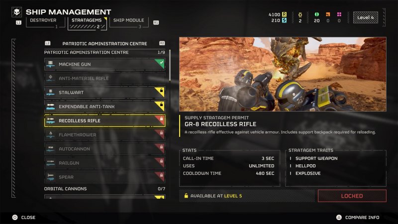 Fare squadra anche a livello di Stratagem è fondamentale per non ritrovarsi sprovvisti di potenziale offensivo o difensivo al momento sbagliato