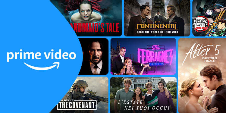 Prime Video, una grafica promozionale Prime Video, una grafica promozionale