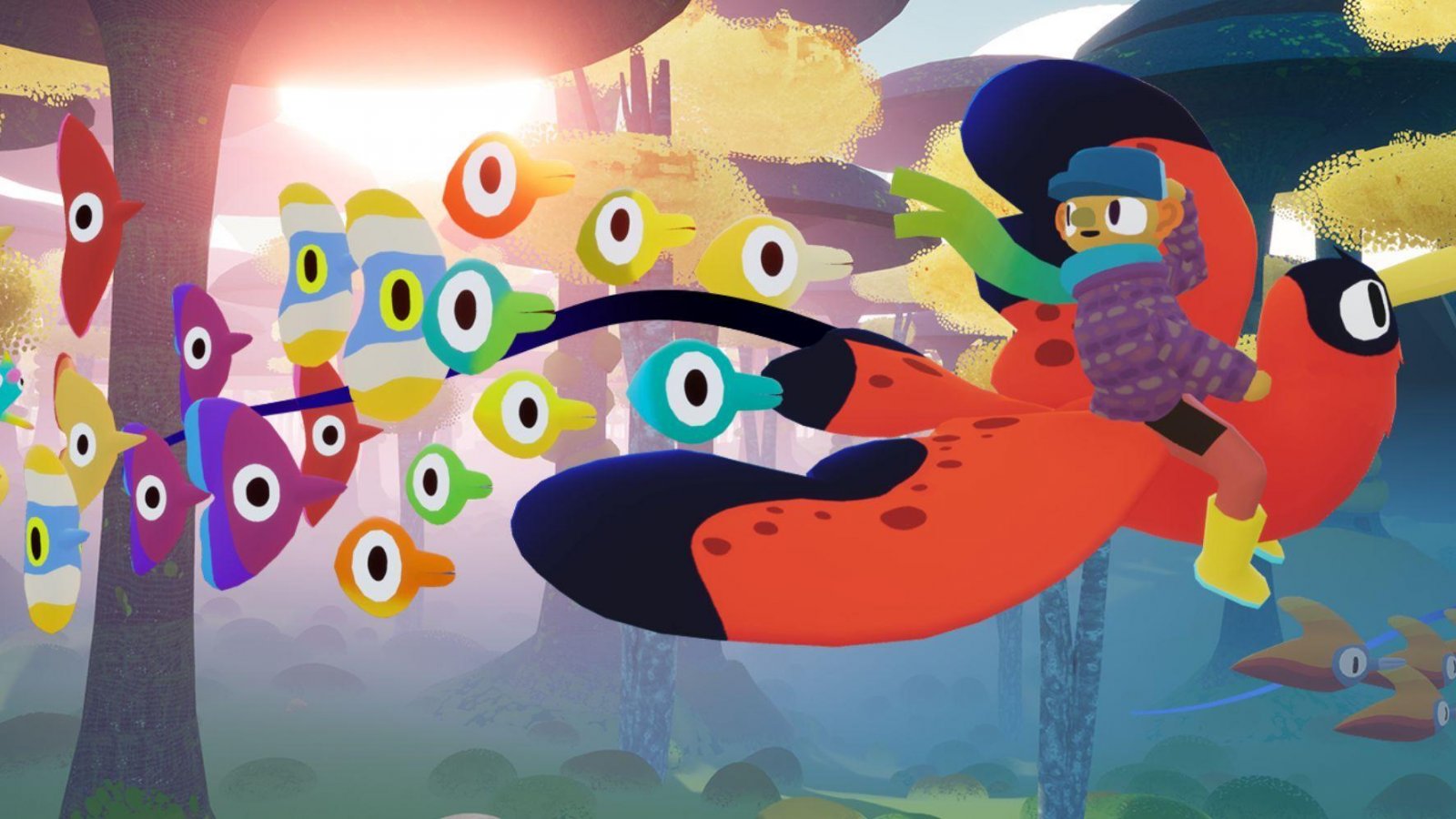 Flock, abbiamo provato un gioco cooperativo in cui si guida un adorabile stormo di creature