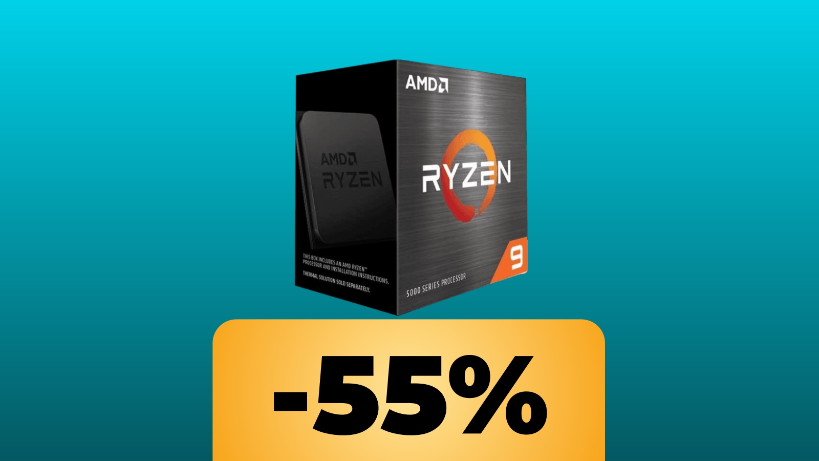 AMD Processore Ryzen 9 5950X in sconto su Amazon al prezzo minimo storico