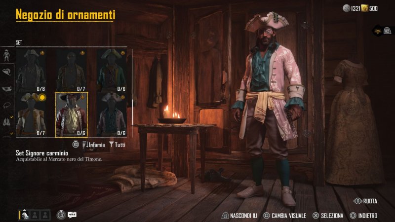 Va' che figurino il nostro pirata nell'atelier di Saint-Anne di Skull and Bones Va' che figurino il nostro pirata nell'atelier di Saint-Anne di Skull and Bones