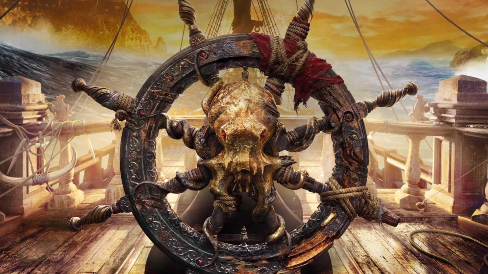 Un timone di Skull and Bones