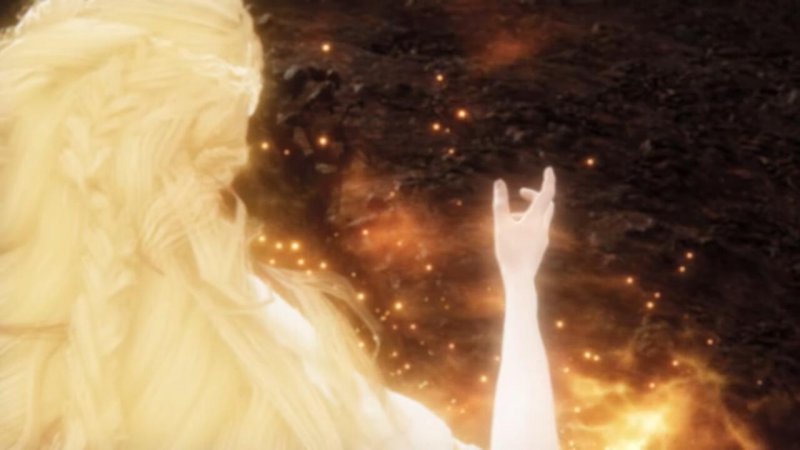 Miquella per come lo conosciamo sembrerebbe palesarsi solamente negli ultimi secondi della presentazione Miquella per come lo conosciamo sembrerebbe palesarsi solamente negli ultimi secondi della presentazione