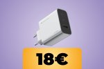 Caricatore USB C da 65W con tre prese in forte sconto con l'Offerta Lampo di Amazon - Notizia