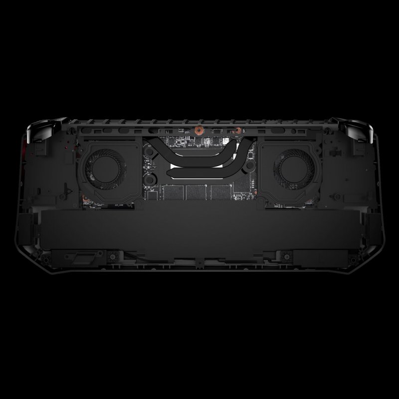 Il sistema di raffreddamento di MSI Claw è basato su 2 ventole che rinfrescano 2 heatpipe