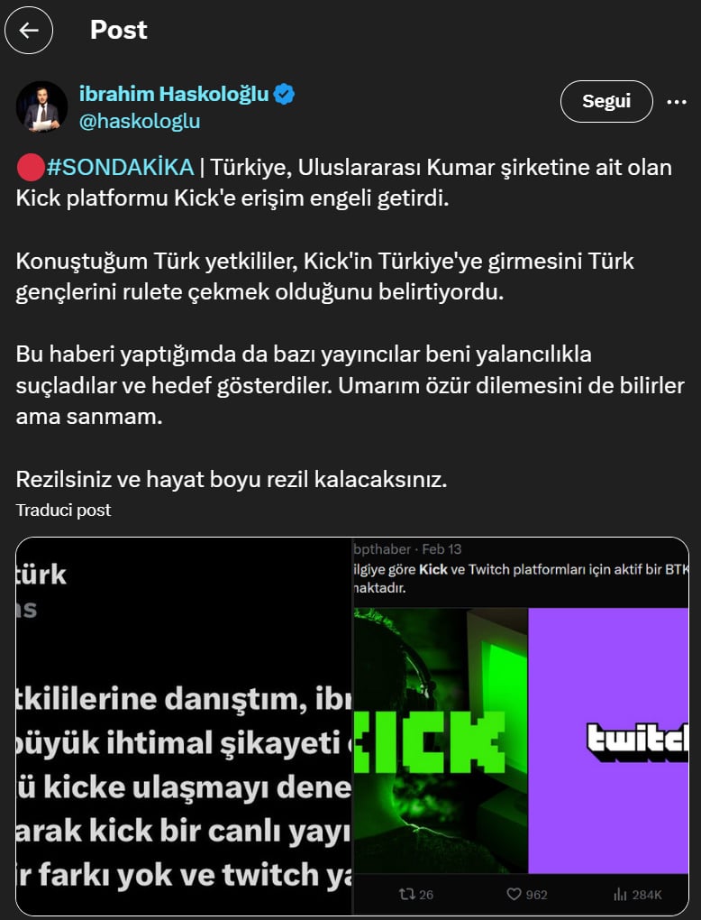 Haskoloğlu's post