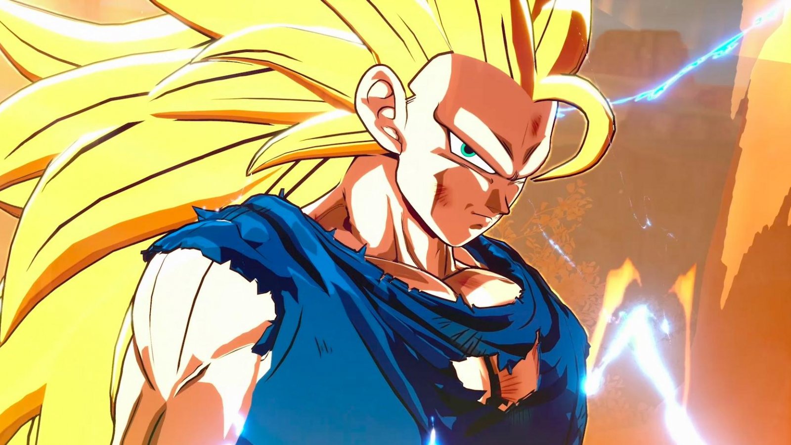 Goku Super Saiyan di terzo livello in Dragon Ball: Sparking! Zero