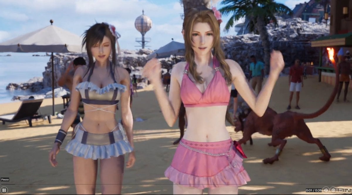 Final Fantasy 7 Rebirth: Tifa and Aerith in costume video has been viewed nearly 15 million times