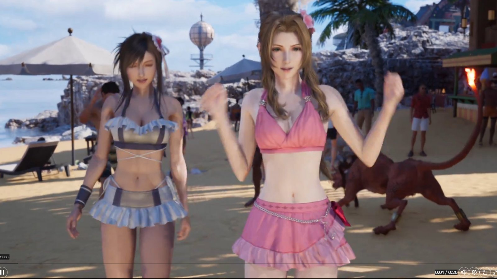 Final Fantasy 7 Rebirth: video di Tifa e Aerith in costume è stato visto quasi 15 milioni di volte