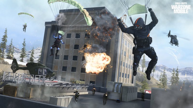 La fase di atterraggio di Call of Duty: Warzone Mobile La fase di atterraggio di Call of Duty: Warzone Mobile