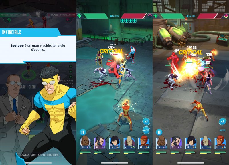 Alcune sequenze di gioco di Invincible: Guarding the Globe Alcune sequenze di gioco di Invincible: Guarding the Globe
