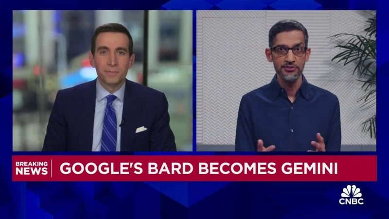 Il CEO Pichai a destra