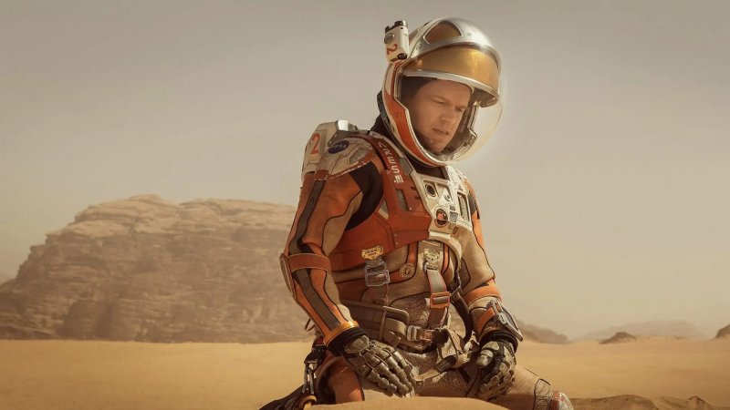 Matt Damon in una scena di The Martian