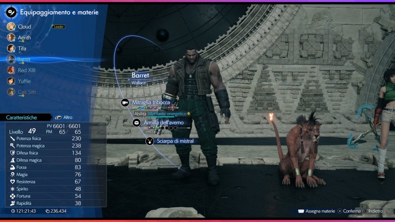 Barret Wallace è un attaccante dalla distanza Barret Wallace è un attaccante dalla distanza